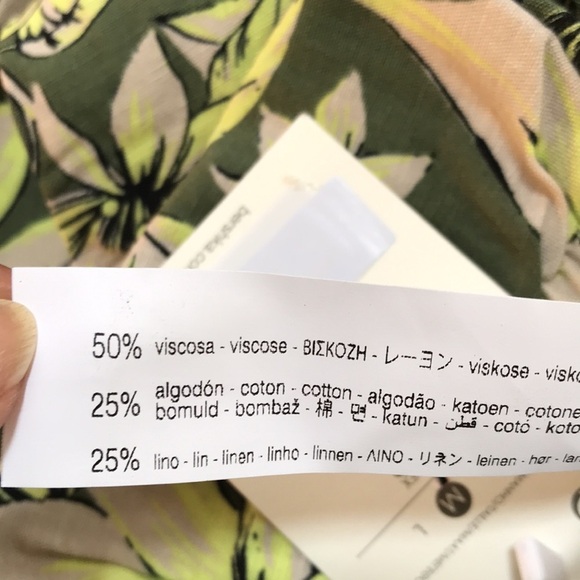 NWT! BERSHKA size L tropical tiger print jogger pants - Picture 8 of 11